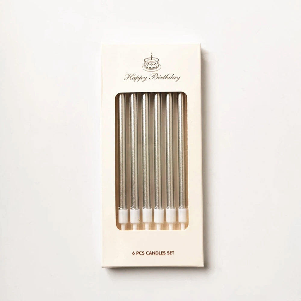 1 Box Long Pole Candle Cake Decoration