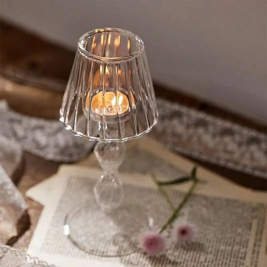 Glass Candle Holder