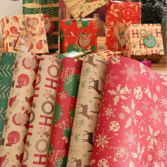 Christmas Kraft Wrapping Paper