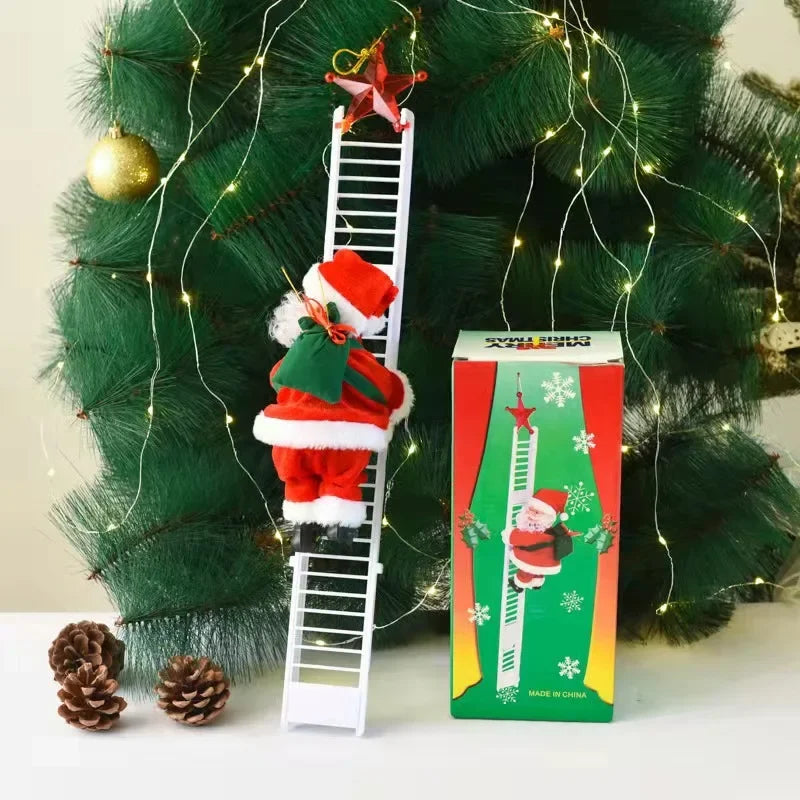 Christmas Electric Climbing Santa Decoration