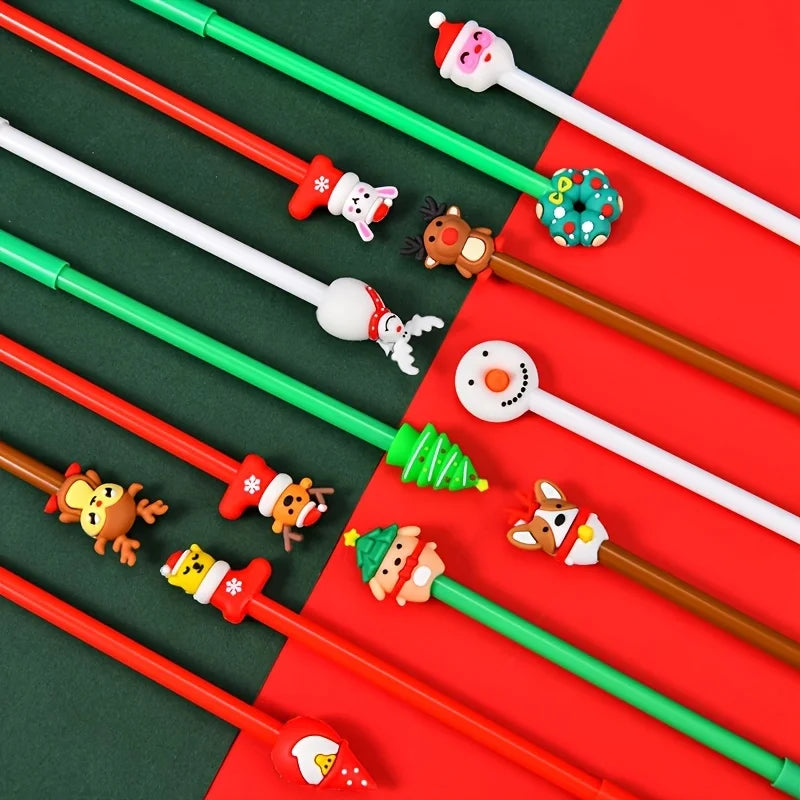 12 Christmas Themed Neutral Pens