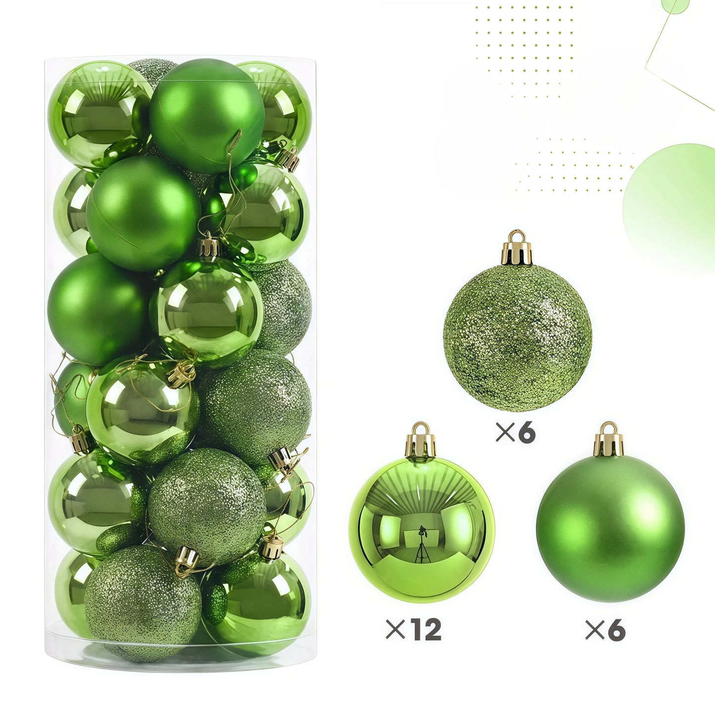 24pcs 3cm Christmas Balls Christmas Decorations
