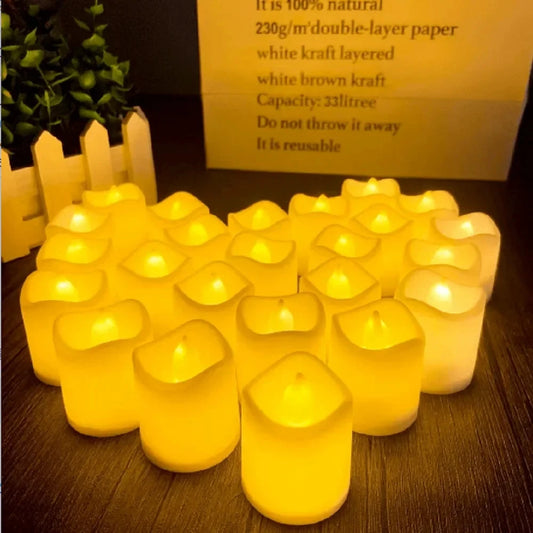 LED Candle 24Pcs/Set Flameless | Christmas Decor Candle Light