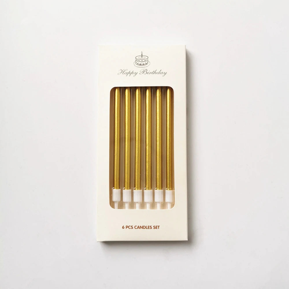 1 Box Long Pole Candle Cake Decoration