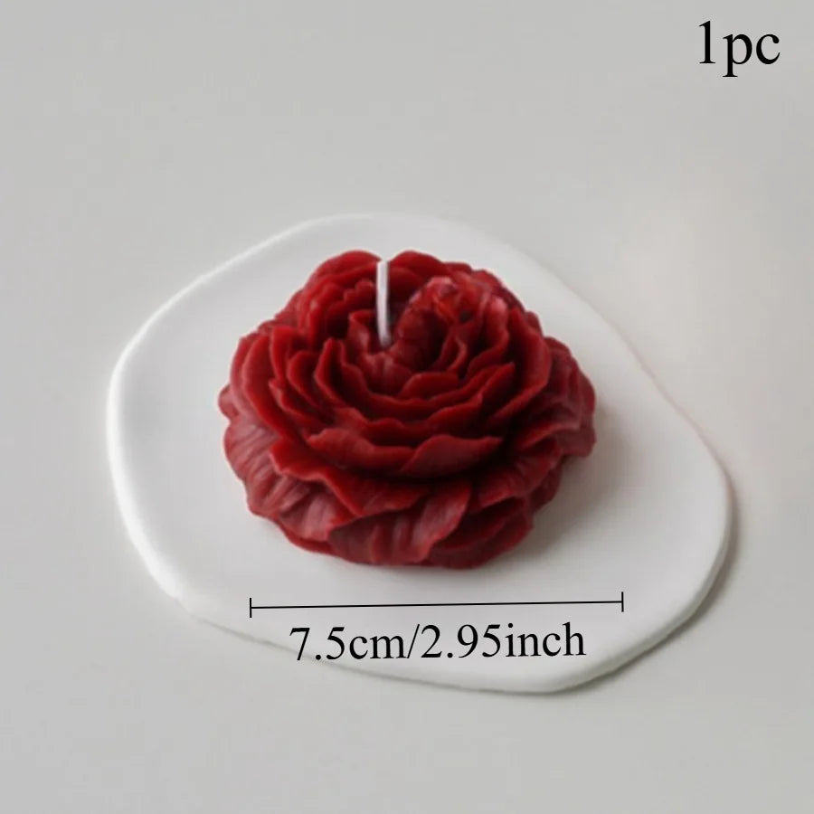 1pc Handmade Flower Shaped Candle with Long Lasting Fragrance
