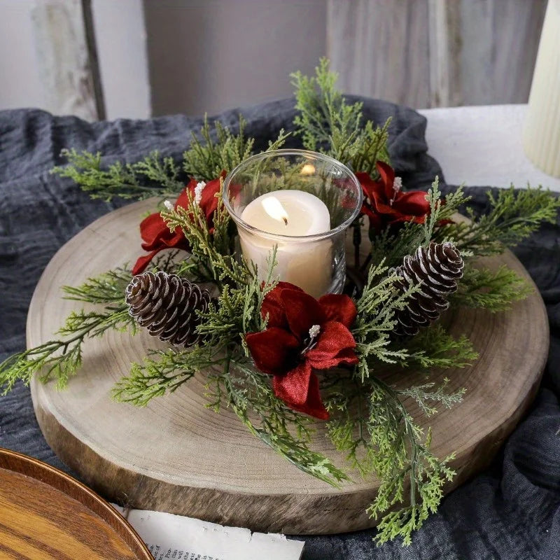Holiday Candle Holder | Christmas Decorations and Table Centerpieces