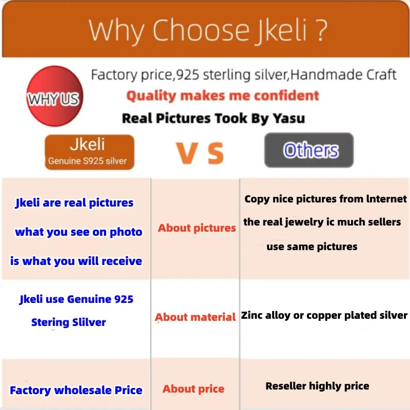 Pure silver 18k gold pendant Multi-functional single diamond necklace with six claws Zircon