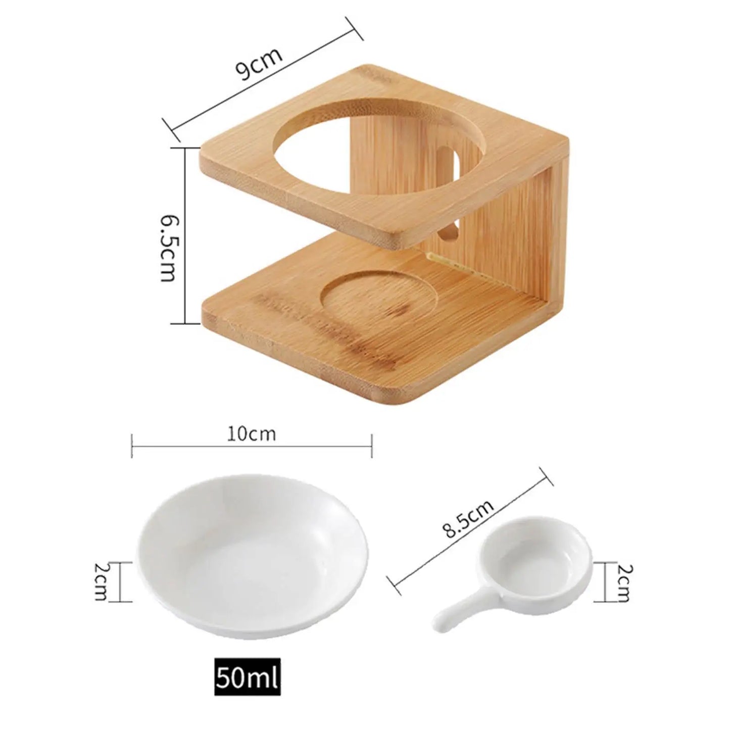 Ceramic Essential Oil Burner with Candle Holder