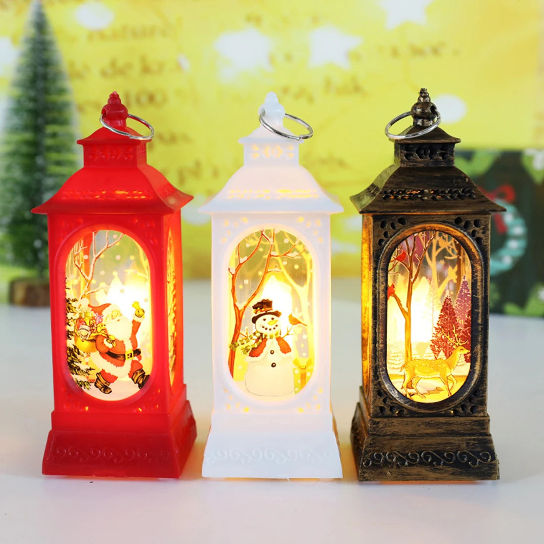 Christmas Candelabra Lamps Decoration