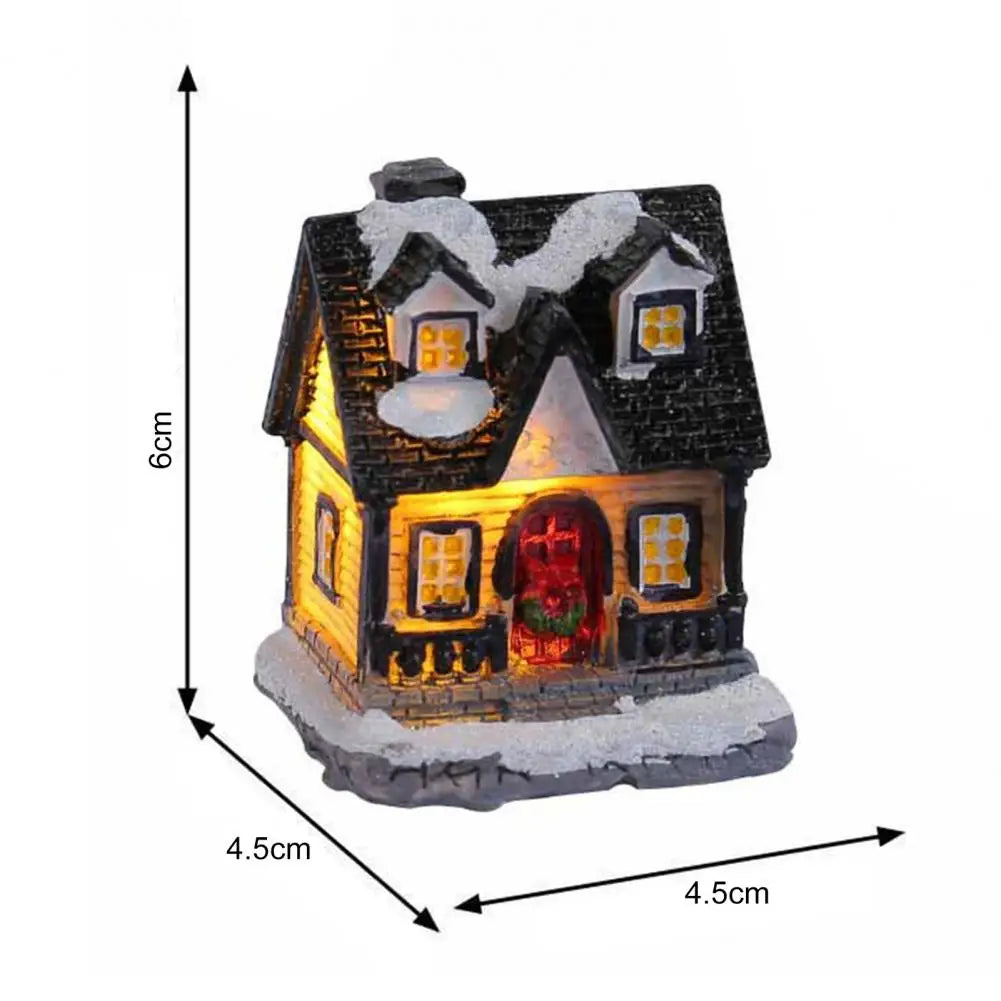 Christmas LED Snow Covered House Decoration