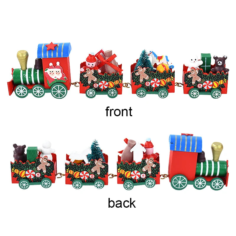 Christmas Wooden Train | Merry Christmas Decorations