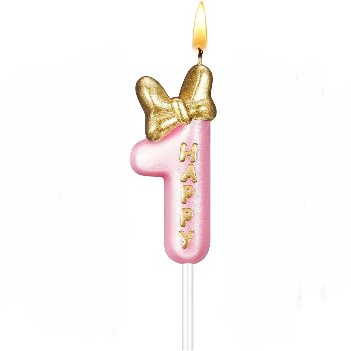 Pink Birthday Candle