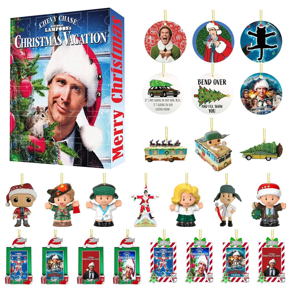 Christmas Classic Movie Advent Calendar | Festival Theme Calendar | Home Countdown Calendar