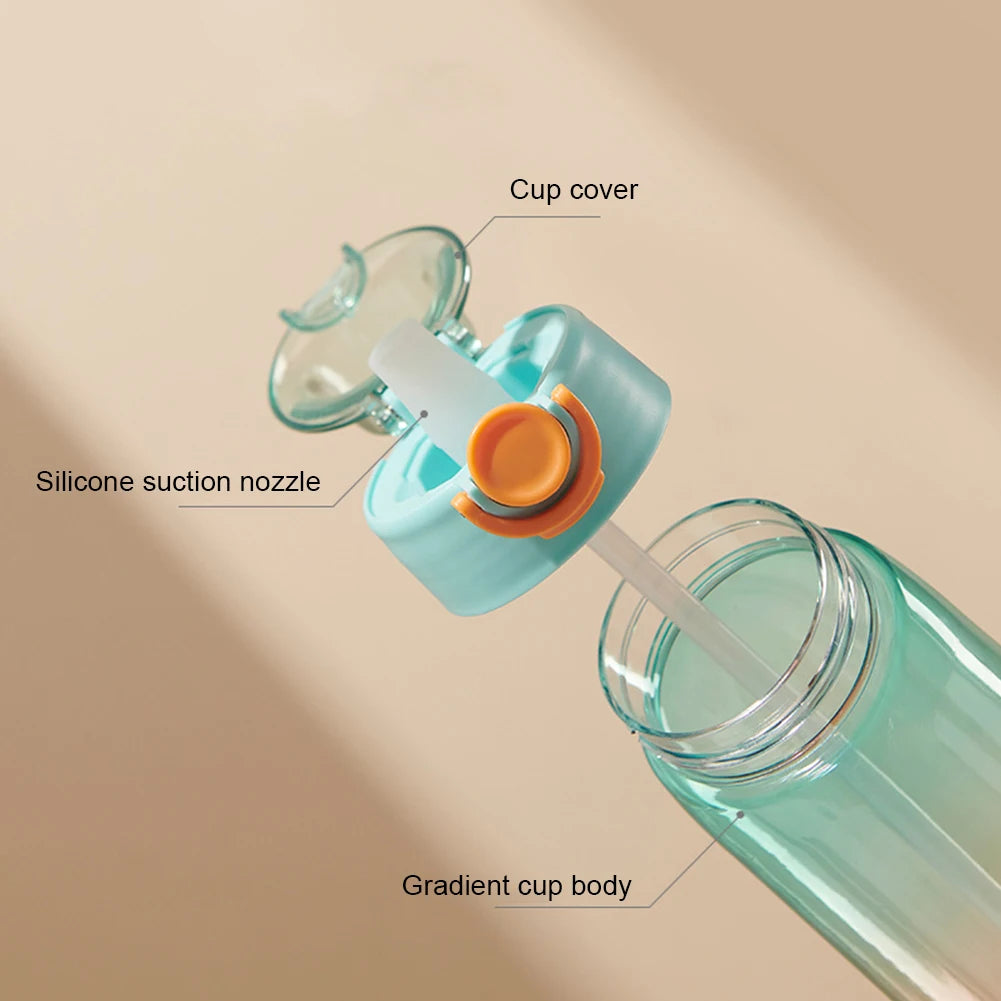 Product Description – 900ML Sports Water Bottle with Straw and Grip Lid