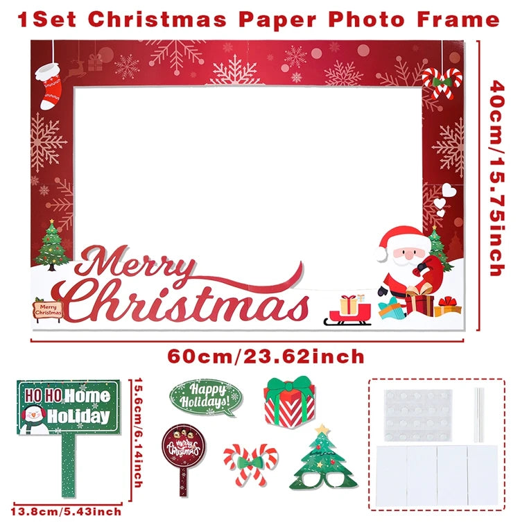 Christmas Photo Frame | Merry Christmas Decorations for Home Party