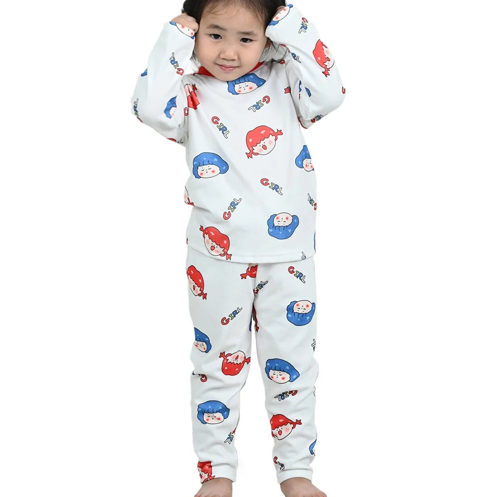 Children Cotton Pyjama 2Pcs Set