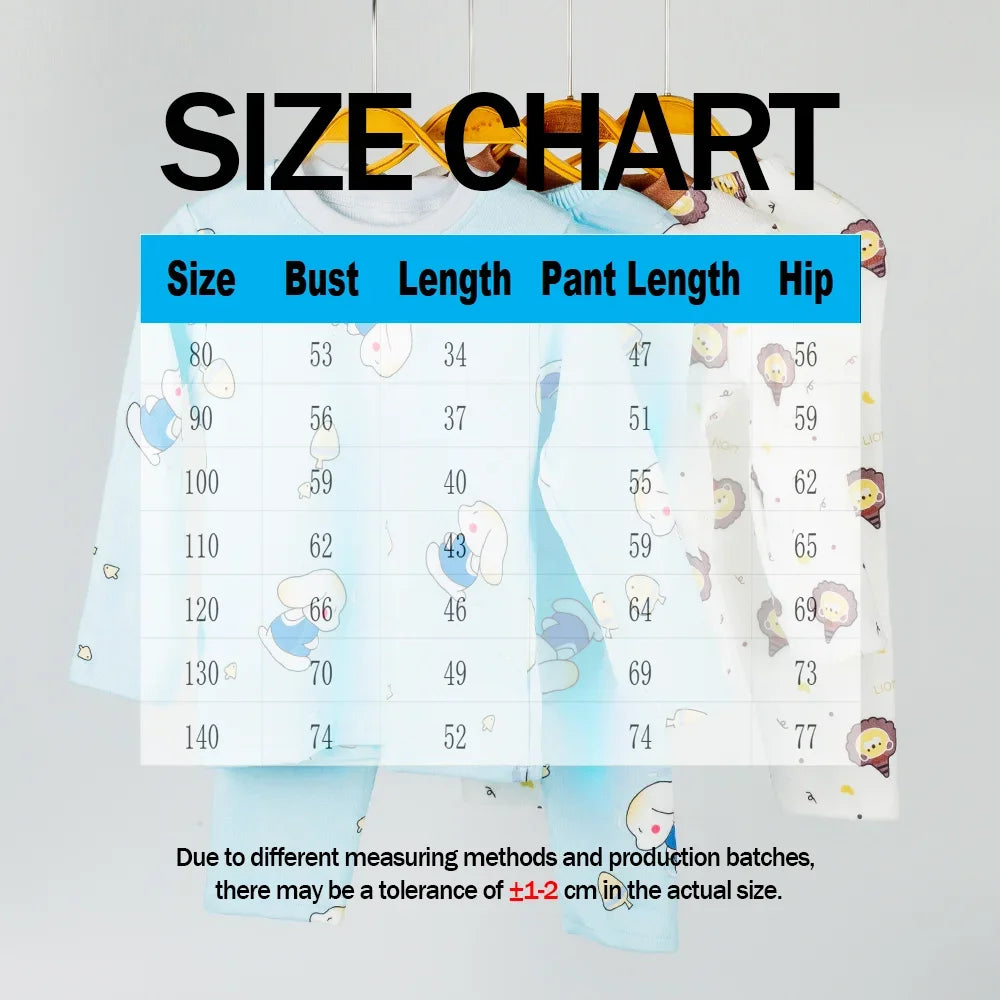 Children Cotton Pyjama 2Pcs Set