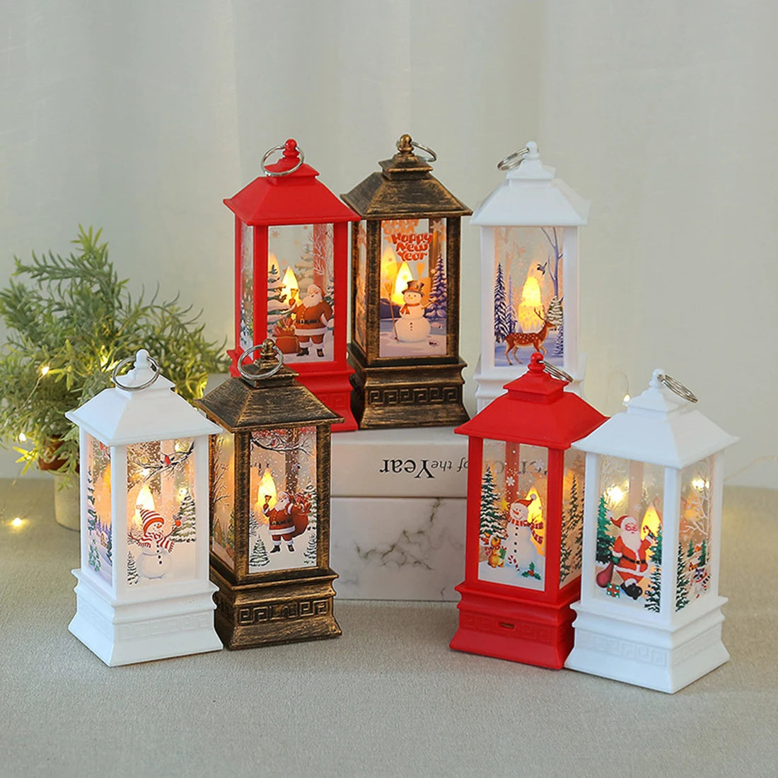 Christmas Candelabra Lamps Decoration