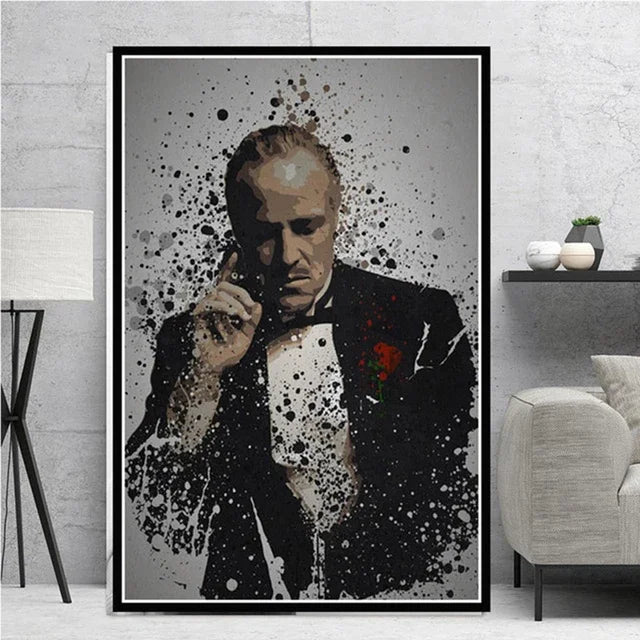 Classic Gangster Movie Actor Wall Art Pictures | Home Decoration