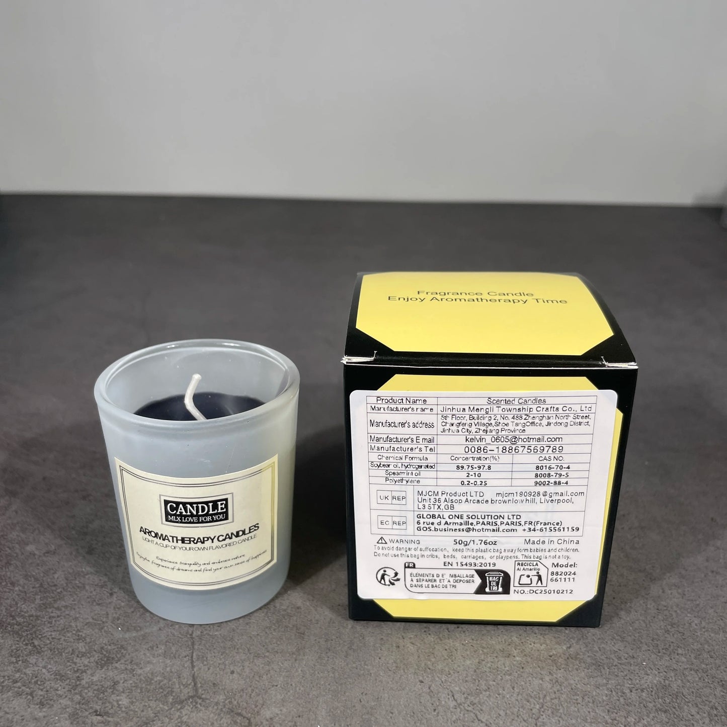 Christmas scented candles, long-burning soy candles