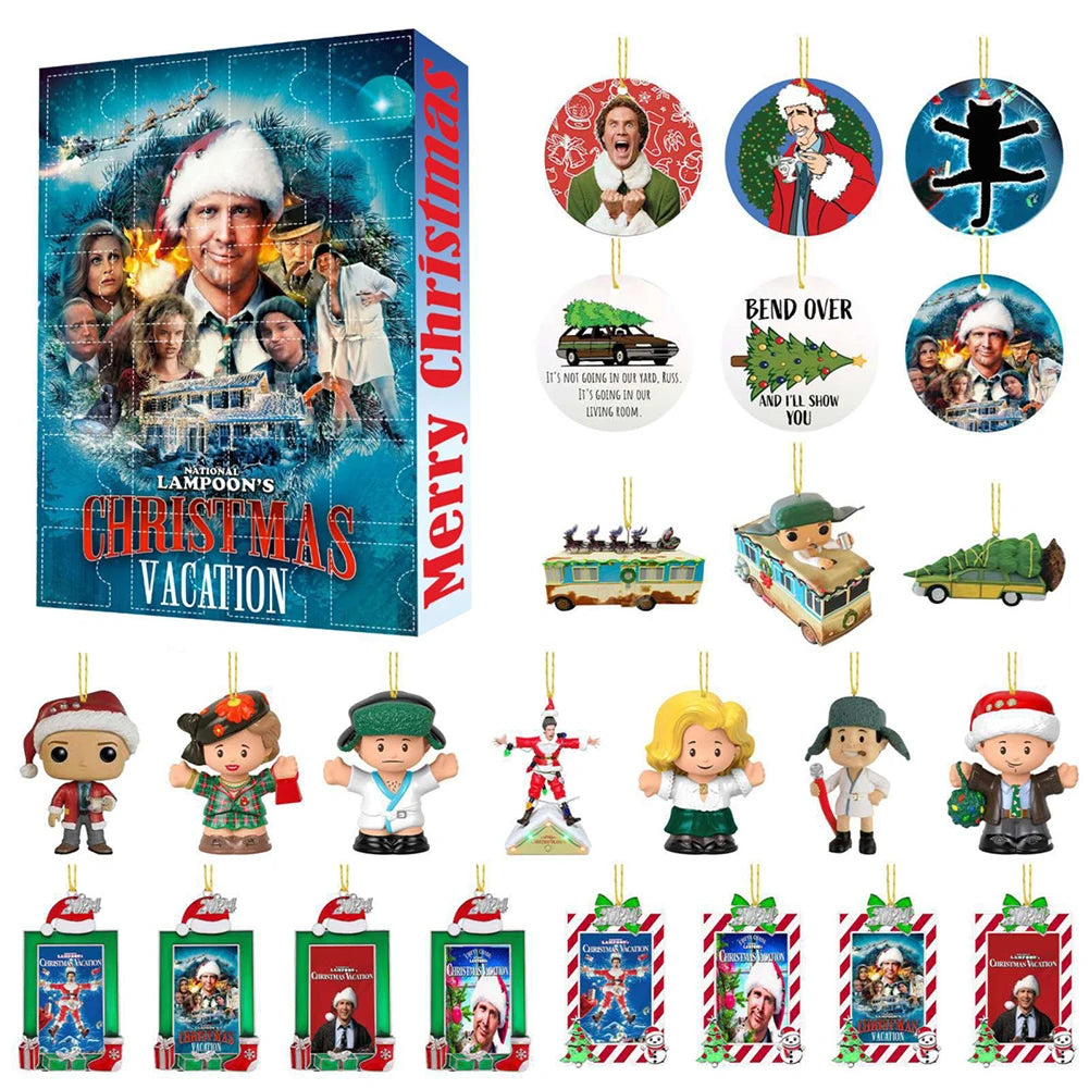 Christmas Classic Movie Advent Calendar | Festival Theme Calendar | Home Countdown Calendar