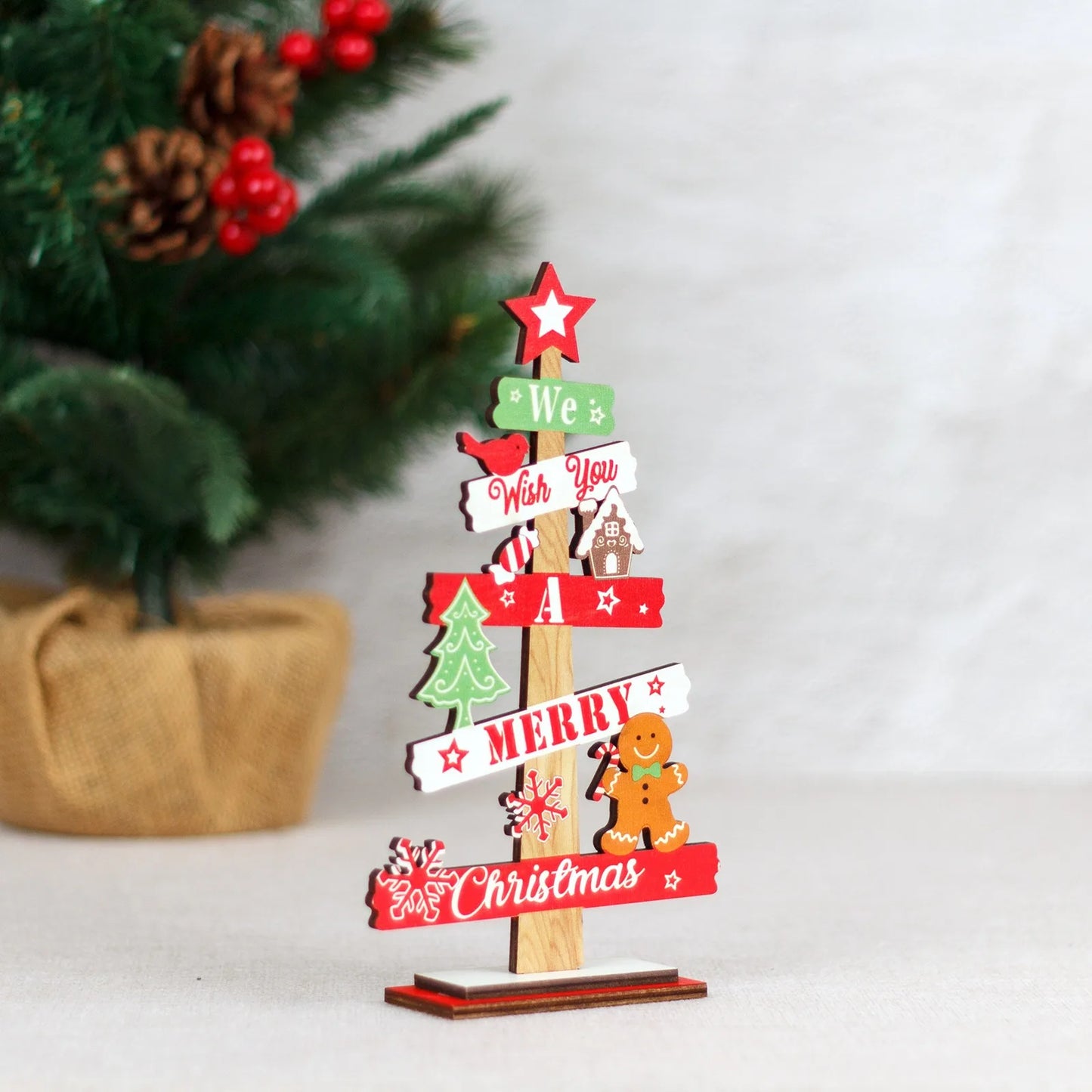 Christmas Wooden Creative Xmas Tree