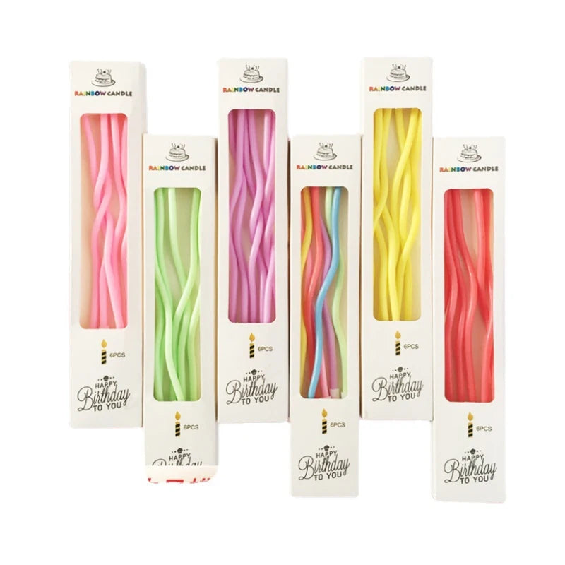 Curved Birthday Cake Candles