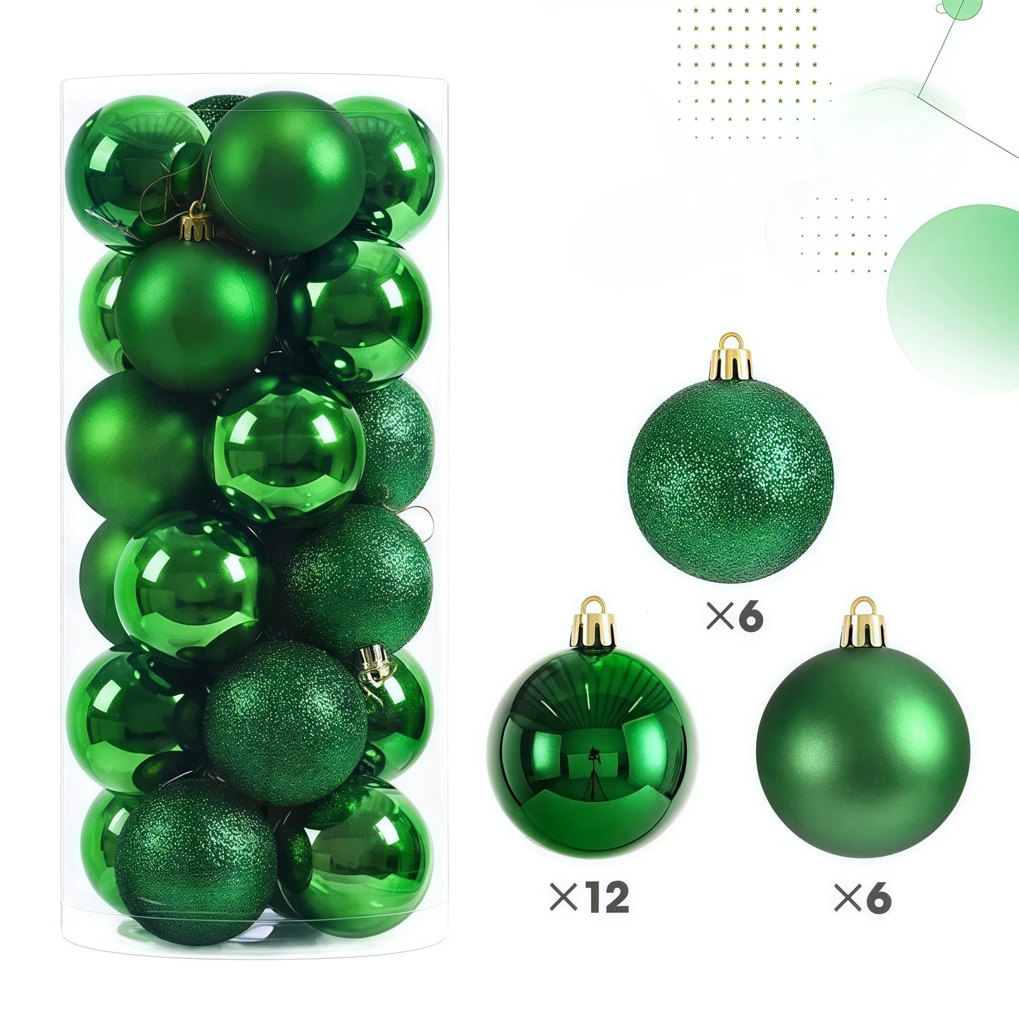 24pcs 3cm Christmas Balls Christmas Decorations