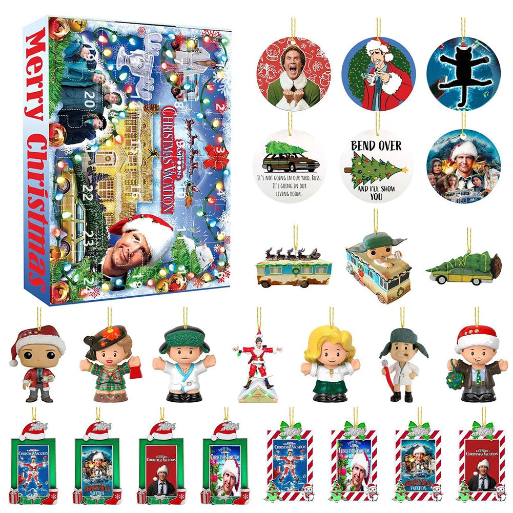 Christmas Classic Movie Advent Calendar | Festival Theme Calendar | Home Countdown Calendar