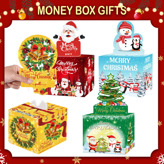 Christmas Money Box Collection With Santa | Holiday Party Decorations