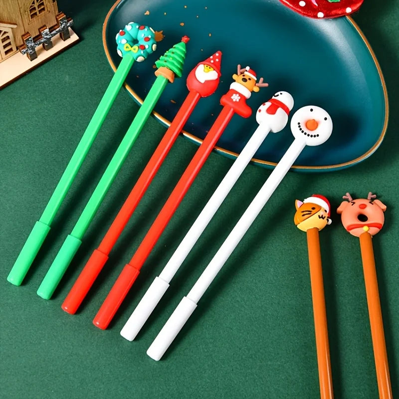 12 Christmas Themed Neutral Pens