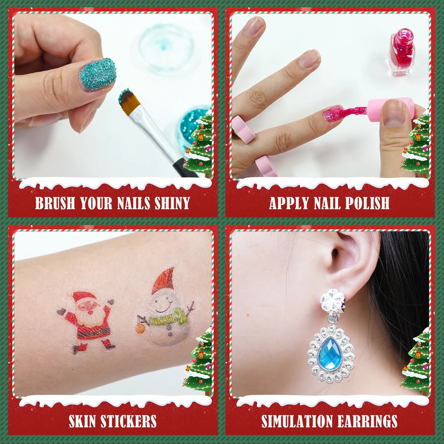 Christmas Makeup Set For Children | Hairpins | Necklaces | Jewellery