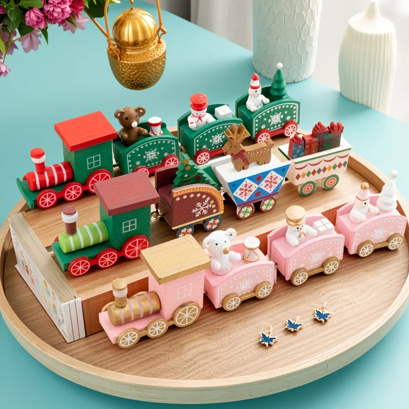 Christmas Wooden Train