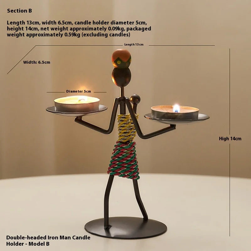 Luxury Table Decoration | Candle Holder | Iron Home Candle Holder