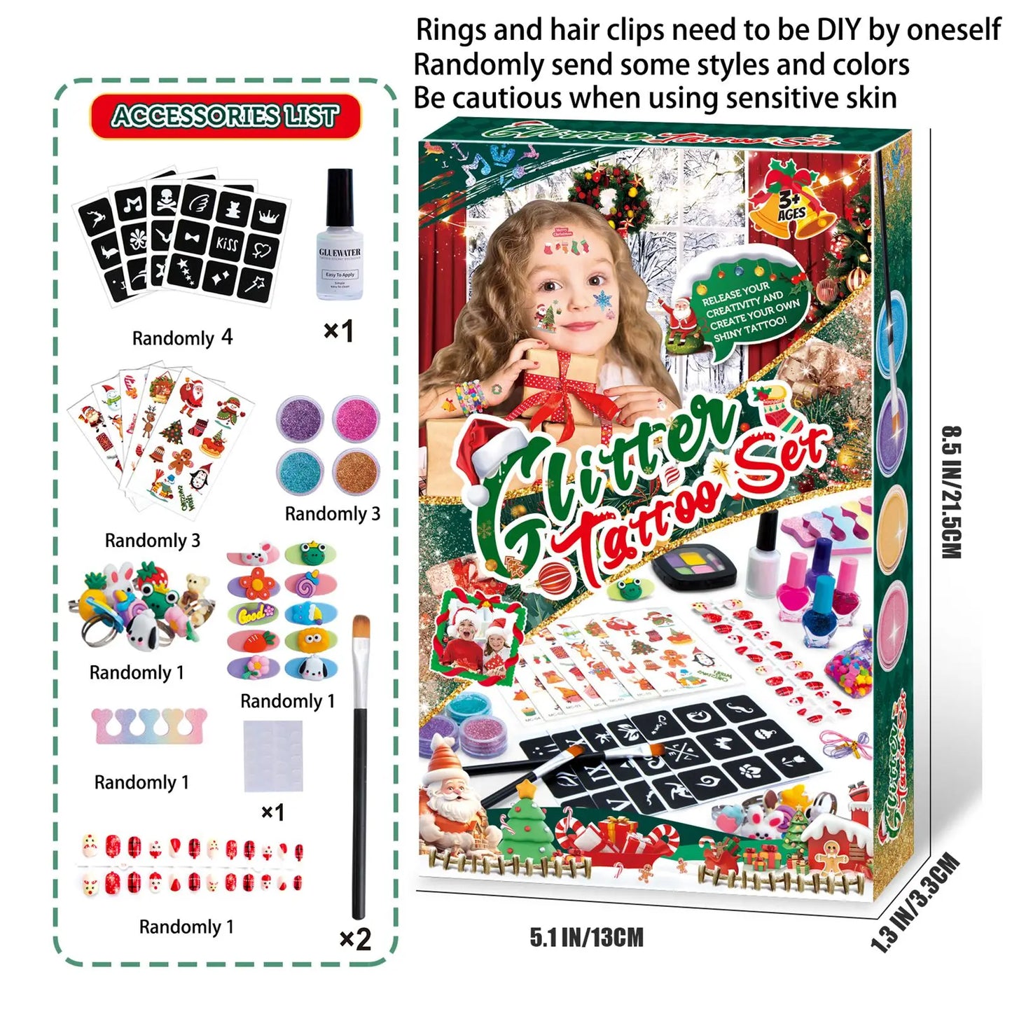 Christmas Makeup Set For Children | Hairpins | Necklaces | Jewellery