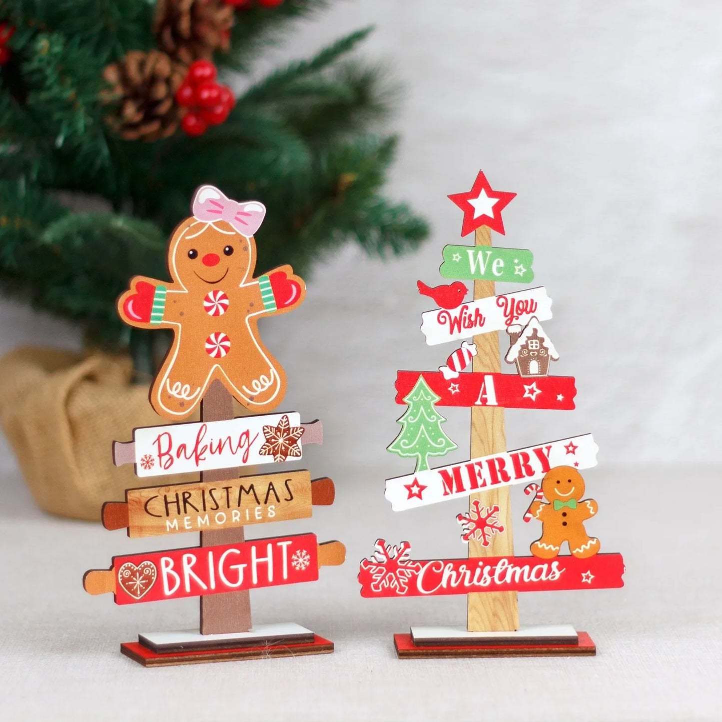 Christmas Wooden Creative Xmas Tree
