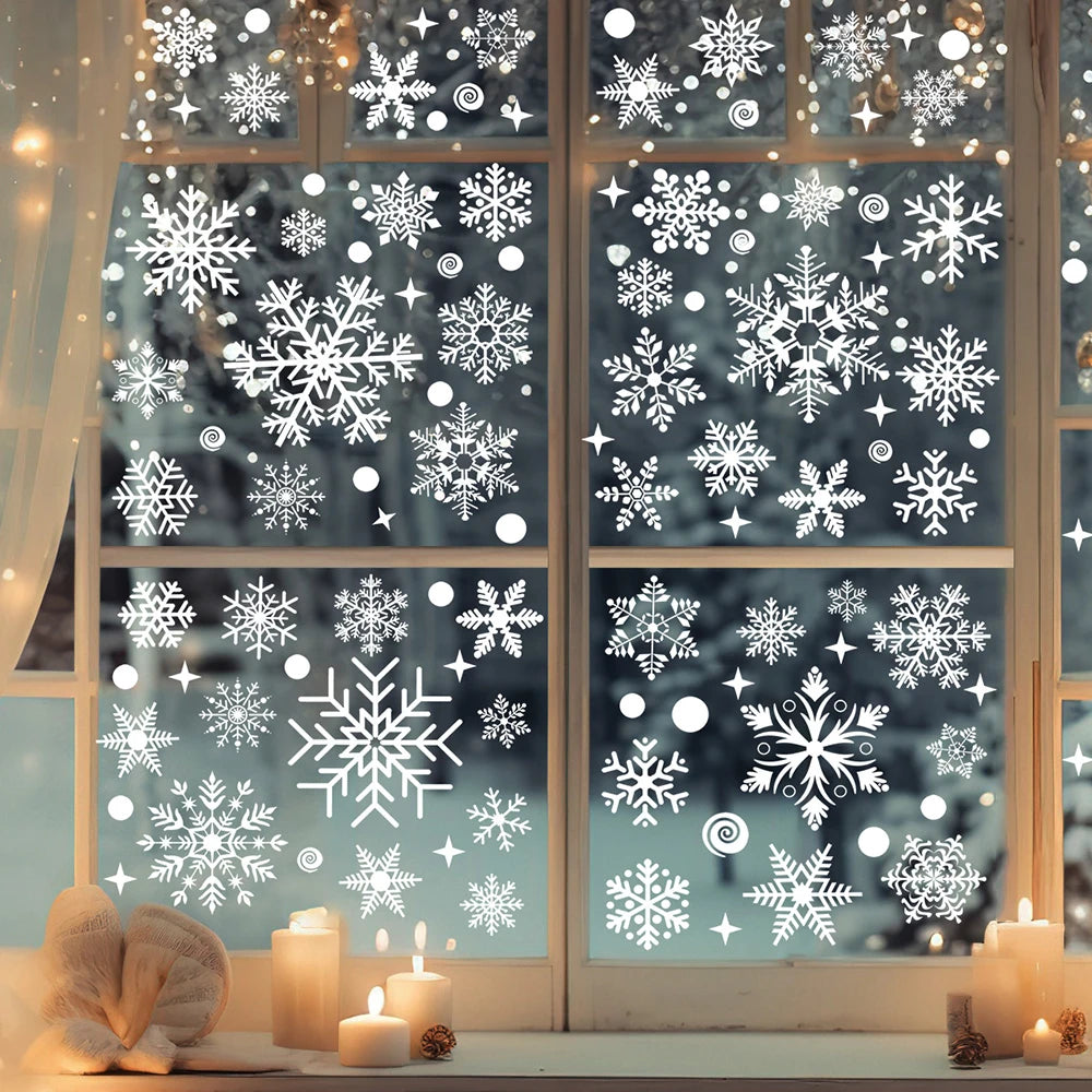 Christmas Window Stickers | Santa Claus Wall Stickers | Merry Christmas Decoration For Home