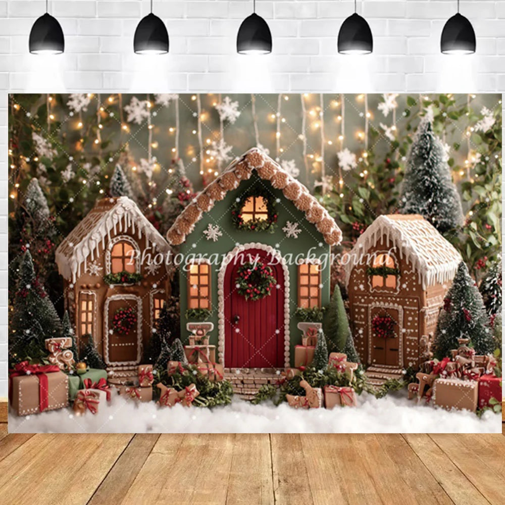 High Quality Christmas House backgrounds for photographs | House Decorations