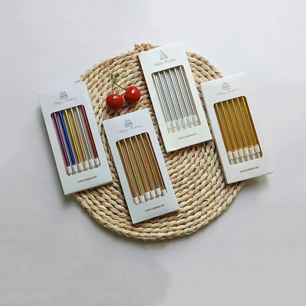 1 Box Long Pole Candle Cake Decoration