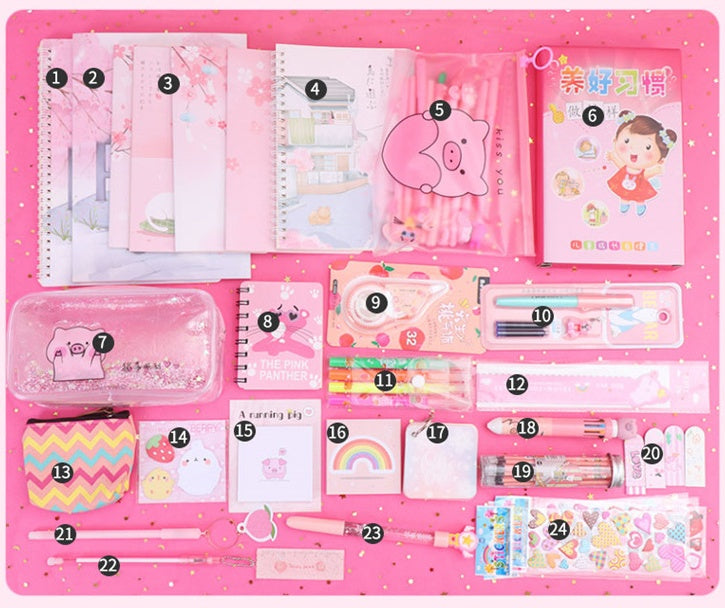 Girl Heart Elementary And Middle School Students Start School Spree