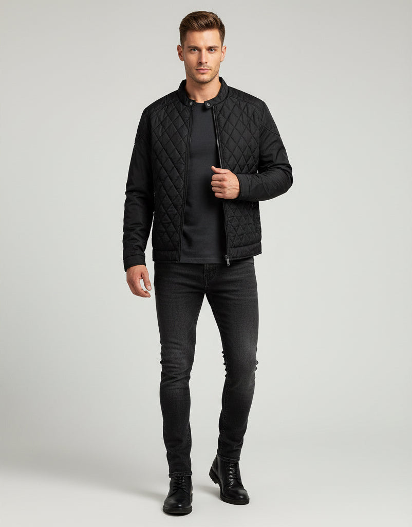 Men's Lightweight Cotton Clothes Casual Stand Collar