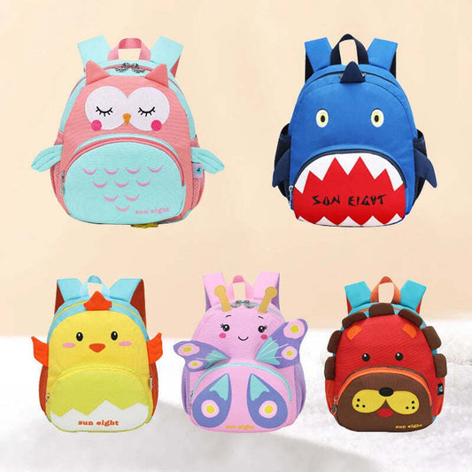 Kindergarten 3-5 Years Old Baby's Backpack Cute Cartoon Burden Reduction Kids' Bag