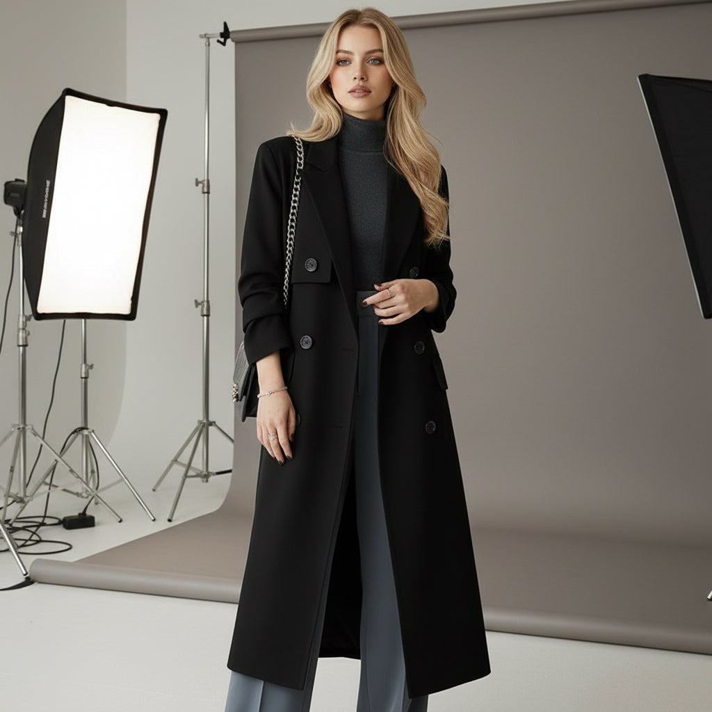 Women's Spring And Autumn High-grade Long Trench Coat