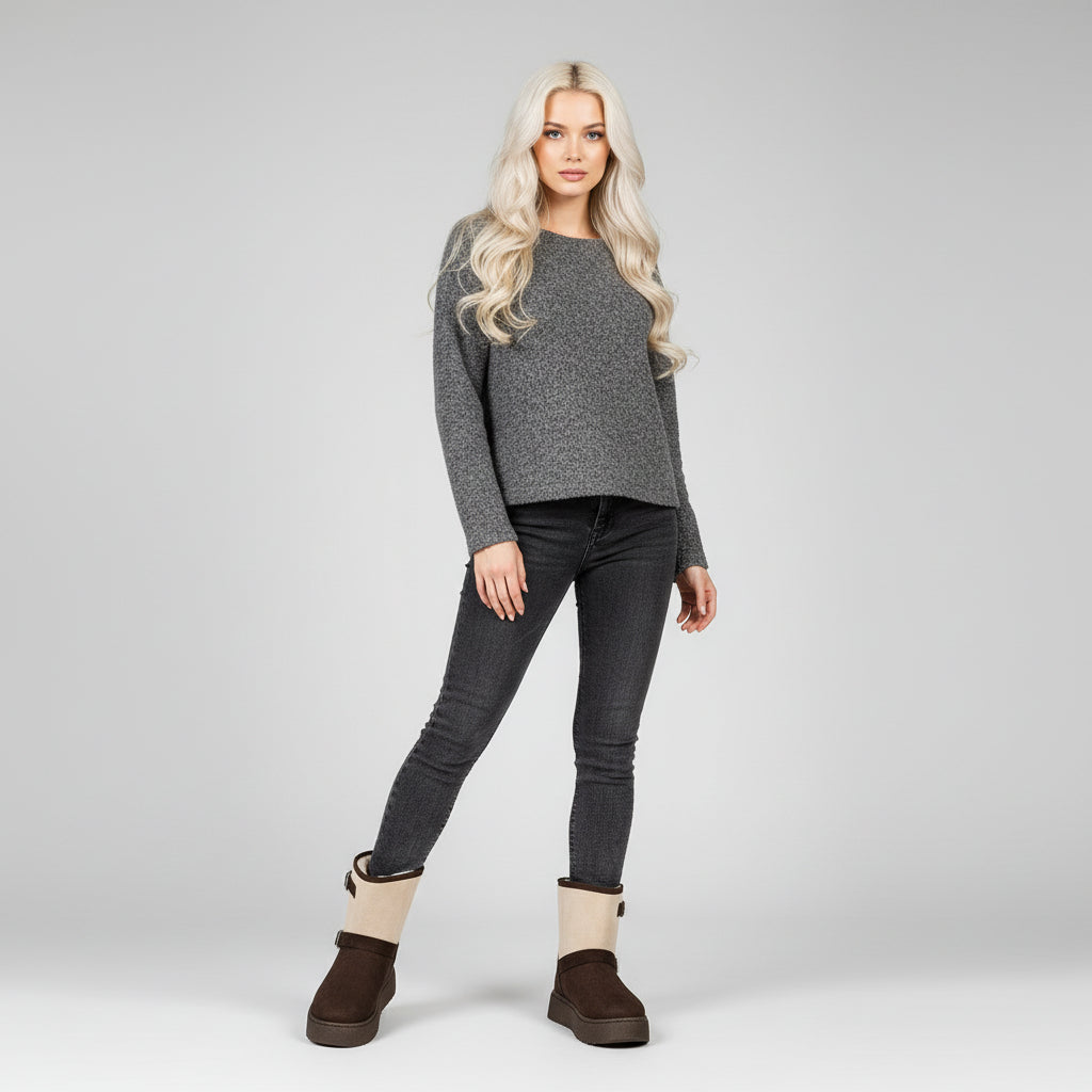Furry Slip-on Boots
