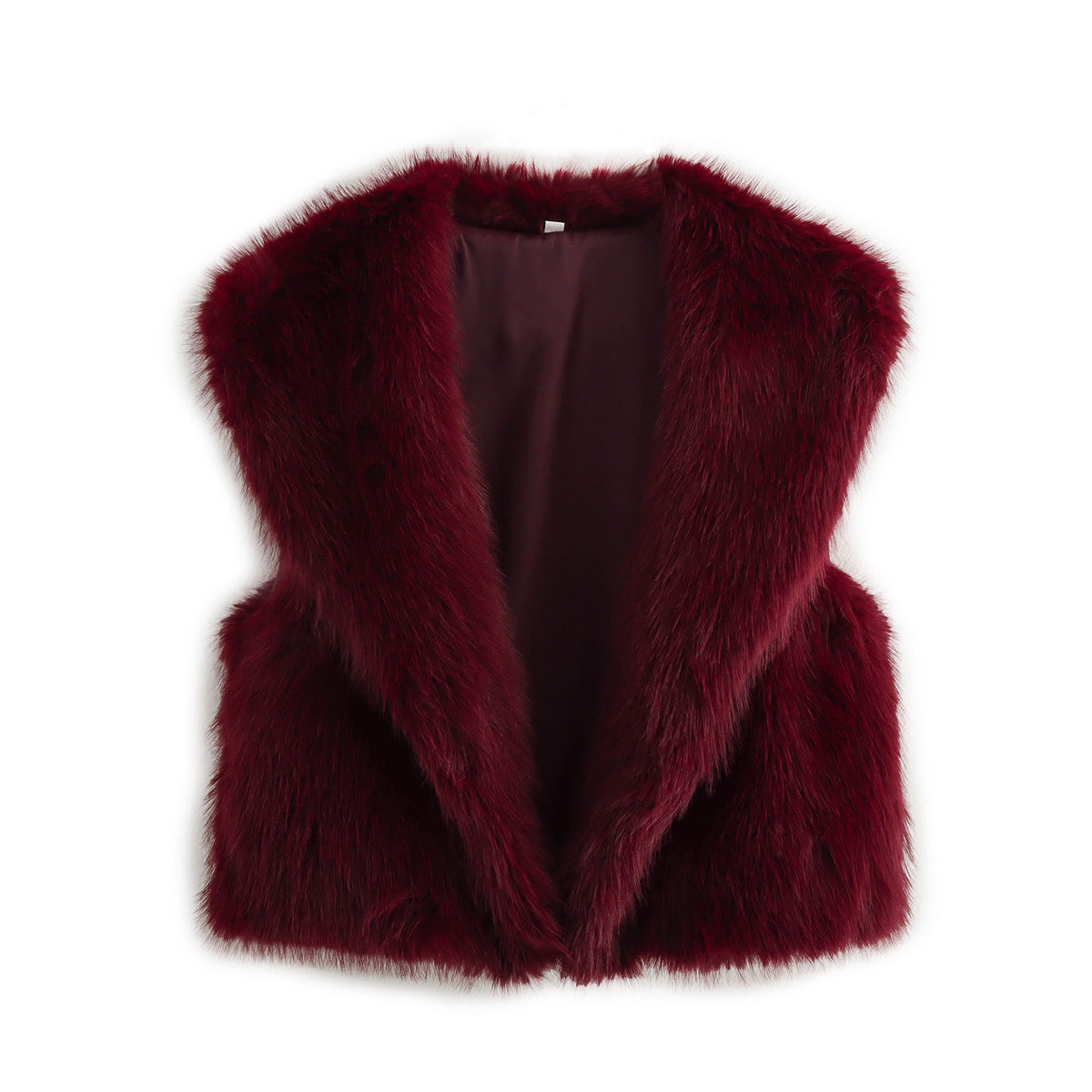 Fur Cardigan Sleeveless Vest