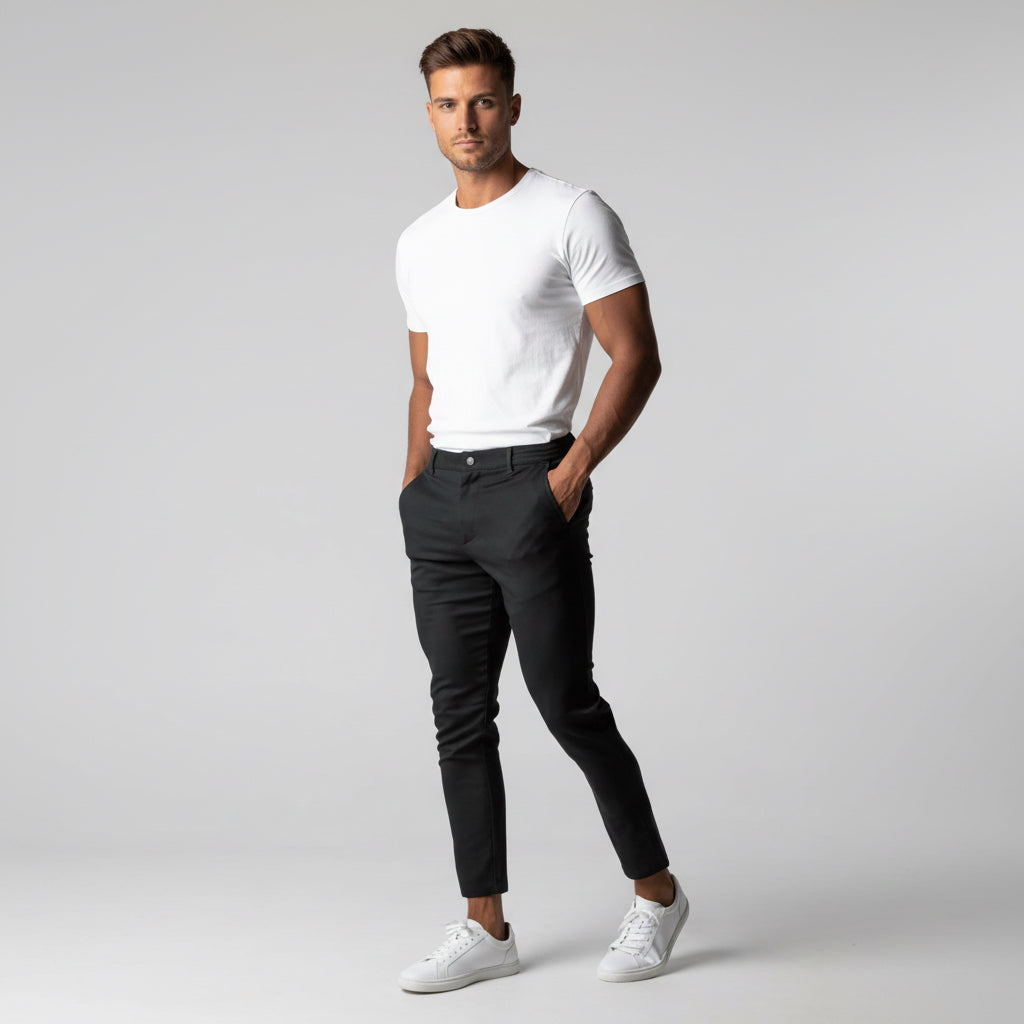 Men's Clothing Japanese Style Youth Business All-match Cotton Trousers