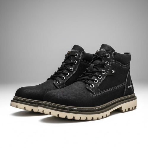 Casual High Top Leather Tooling Shoes Men