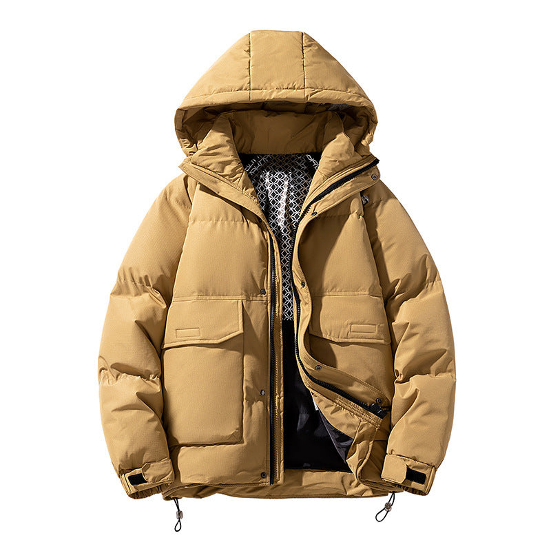 Hooded Down Jacket | Wide Bread Coat