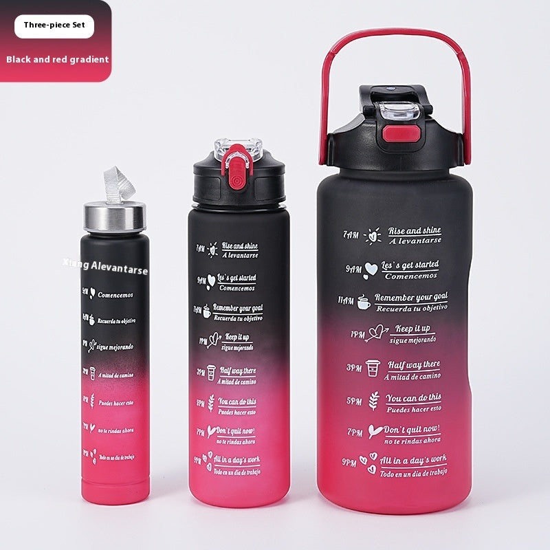 Three-piece Gradient Plastic Cup Outdoor Sports