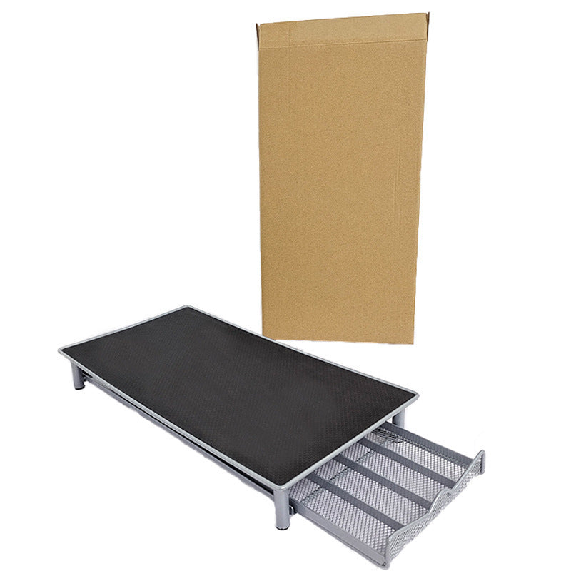 Glass Coffee Capsule Tea Room Drawer Machine Base Office Desk Surface Panel Organizing Storage Rack